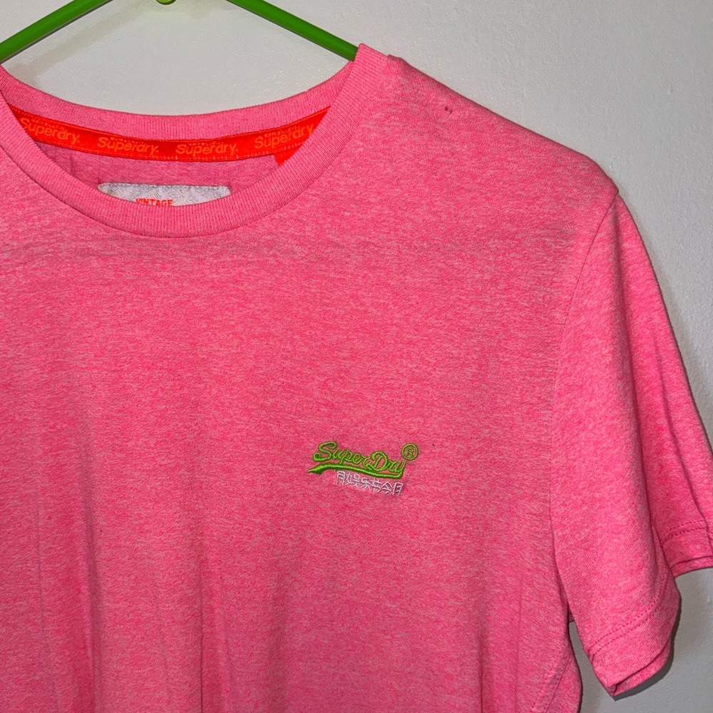 Vintage Superdry Pink T-Shirt - Picture 2 of 10
